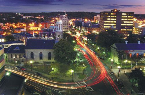 Quincy at night